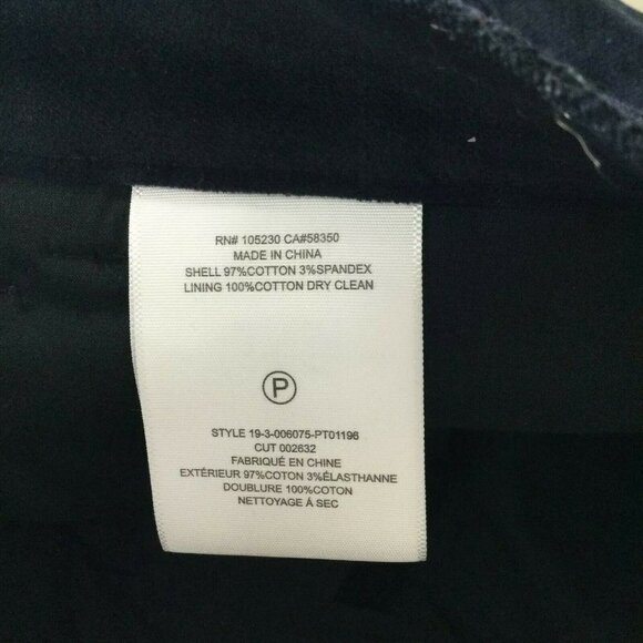 Current Elliott The Vanessa Velvet crop Straight Dark Navy Jeans Women Sz 27 NWT - Picture 7 of 11